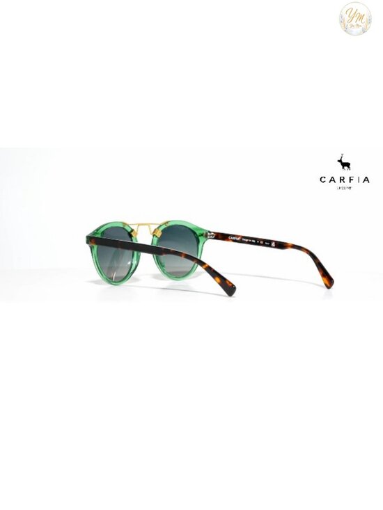 Retro Round Acetate Polarized Sunglasses Women UV400 Metal Bridge Driving Golf main image 6
